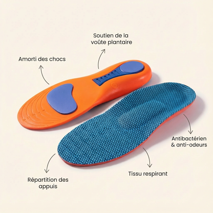Semelles Orthopédiques – Amorti & Respiration