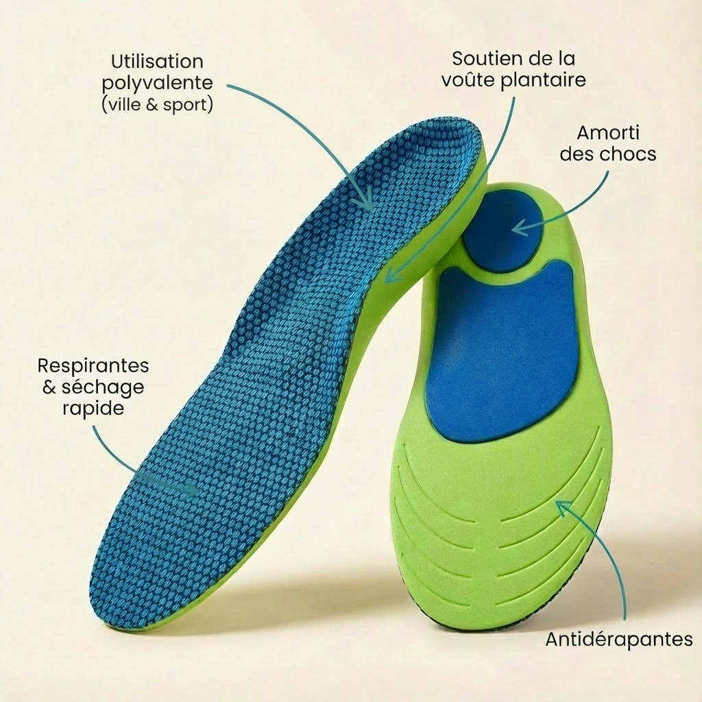 Semelles orthopédiques – Sport, Voûte & Amorti